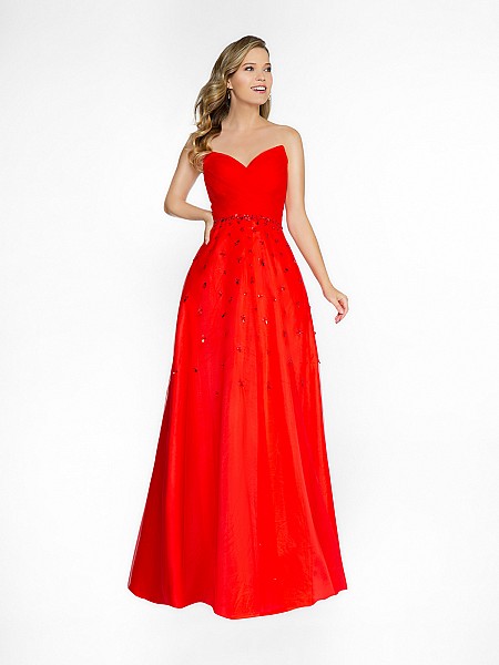 ValStefani 3746RG full a-line red dress with deep sweetheart neckline ValStefani 3746RG full a-line red dress with deep sweetheart neckline
