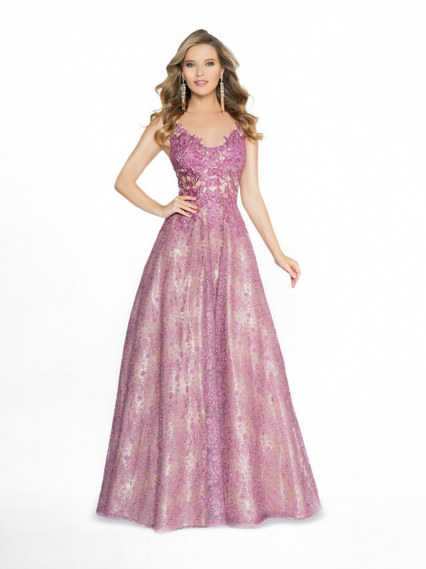 ValStefani 3766RI unlined navy prom dress with sweetheart neckline and straps