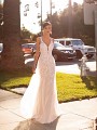 Sexy Bohemian Mermaid Lace Bridal Gown with Tulle Overlay and Illusion Straps With Deep V-neckline Simply Val Stefani Ciana S2164 Sexy Bohemian Mermaid Lace Bridal Gown with Tulle Overlay and Illusion Straps With Deep V-neckline Simply Val Stefani Ciana S2164