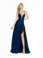 ValStefani 3717RY navy a-line dress with asymmetrical hem and built in mini skirt ValStefani 3717RY navy a-line dress with asymmetrical hem and built in mini skirt
