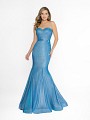 ValStefani 3751RK fashionable blue mermaid dress with godets and couture band at waist ValStefani 3751RK fashionable blue mermaid dress with godets and couture band at waist
