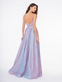 Style 3663RG sexy deep scoop back floor length A-line dress in sparkle jersey with zipper closure Style 3663RG sexy deep scoop back floor length A-line dress in sparkle jersey with zipper closure