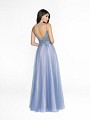 ValStefani 3755RG steel blue and pink dress with deep illusion v-back and sequins ValStefani 3755RG steel blue and pink dress with deep illusion v-back and sequins