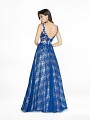 ValStefani 3766RI navy a-line dress with v-back and natural waistline ValStefani 3766RI navy a-line dress with v-back and natural waistline