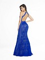 ValStefani 3773RD elegant lace fabric royal blue and nude dress with keyhole back ValStefani 3773RD elegant lace fabric royal blue and nude dress with keyhole back