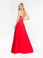 ValStefani 3731RA red a-line dress with natural waistline and horsehair trim hem ValStefani 3731RA red a-line dress with natural waistline and horsehair trim hem