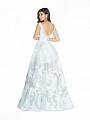ValStefani 3765RG white floor length a-line jacquard print organza formal gown ValStefani 3765RG white floor length a-line jacquard print organza formal gown