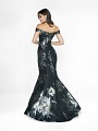 Style 3774RB mermaid black and silver dress with kick train Style 3774RB mermaid black and silver dress with kick train