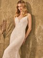 Style LOTUS Boho-Chic Beaded Trimmed Deep Sweetheart Cotton Lace Mermaid Gown Style LOTUS Boho-Chic Beaded Trimmed Deep Sweetheart Cotton Lace Mermaid Gown