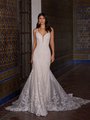 ValStefani ESTRELLA Sweetheart with Illusion Inset and Lace Straps Figure-Hugging Mermaid with Lace Trims ValStefani ESTRELLA Sweetheart with Illusion Inset and Lace Straps Figure-Hugging Mermaid with Lace Trims