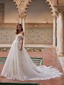 ValStefani TATIANA Off-Shoulder with Illuison Inset Unlined Bodice in Beaded Lace Appliques and Ivy Glitter Net ValStefani TATIANA Off-Shoulder with Illuison Inset Unlined Bodice in Beaded Lace Appliques and Ivy Glitter Net