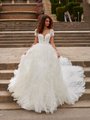 ValStefani LOLA Sparkly Strapless Sweetheart with Detachable Short Puff Sleeves Included ValStefani LOLA Sparkly Strapless Sweetheart with Detachable Short Puff Sleeves Included