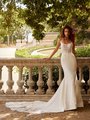 ValStefani LETIZIA Divina Crepe and Net Unlined Soft Square Neck with Beaded Straps and Illusion Inset ValStefani LETIZIA Divina Crepe and Net Unlined Soft Square Neck with Beaded Straps and Illusion Inset