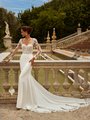 ValStefani BLANCA Detachable Illusion Long Sleeves Jacket Unlined Bodice Mermaid Gown ValStefani BLANCA Detachable Illusion Long Sleeves Jacket Unlined Bodice Mermaid Gown