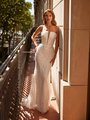 Style CINDY S2235 Sparkly Strapless Sequin Fabric with Silver Beading Mermaid with Deep Illusion Inset Style CINDY S2235 Sparkly Strapless Sequin Fabric with Silver Beading Mermaid with Deep Illusion Inset
