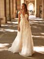 Style ROSIE S2237 Sweetheart with Illusion Inset Embroidered Lace Fabric with Sequins A-Line Bridal Gown Style ROSIE S2237 Sweetheart with Illusion Inset Embroidered Lace Fabric with Sequins A-Line Bridal Gown