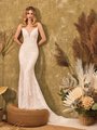 Style LOTUS All Cotton Lace Mermaid with Beaded Straps Deep Sweetheart Neckline and Beaded Sash Style LOTUS All Cotton Lace Mermaid with Beaded Straps Deep Sweetheart Neckline and Beaded Sash