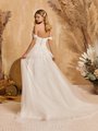 Style MARIBEL Open Back Tulle and Sequins Lace Appliques A-Line with Swag Sleeves and Sweep Train Style MARIBEL Open Back Tulle and Sequins Lace Appliques A-Line with Swag Sleeves and Sweep Train
