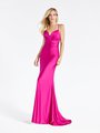 Val Stefani 3903RY sleek sleeveless formal gown in magenta with surplice sweetheart neckline Val Stefani 3903RY sleek sleeveless formal gown in magenta with surplice sweetheart neckline