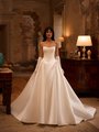 ValStefani JUNO Strapless scoop neck basque waist beaded appliques and satin ball gown dress ValStefani JUNO Strapless scoop neck basque waist beaded appliques and satin ball gown dress