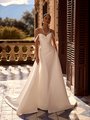 ValStefani POMONA Pointed sweetheart swag sleeves stretch mikado mermaid with detachable train ValStefani POMONA Pointed sweetheart swag sleeves stretch mikado mermaid with detachable train
