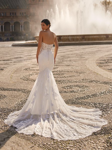 ValStefani ANTONIA Elegant Illusion Open Back Sparkly Lace Appliques and Fabrics Mermaid with Cathedral Train ValStefani ANTONIA Elegant Illusion Open Back Sparkly Lace Appliques and Fabrics Mermaid with Cathedral Train