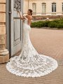 Val Stefani MONACO Off-The-Shoulder Mermaid Gown with Full Illusion Back and Covered Buttons with Loops along Back and Zipper Val Stefani MONACO Off-The-Shoulder Mermaid Gown with Full Illusion Back and Covered Buttons with Loops along Back and Zipper
