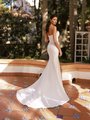 Style COLBY Open back stretch mikado and stretch lining mermaid with sweep train Style COLBY Open back stretch mikado and stretch lining mermaid with sweep train