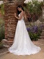 Style BAROQUE Illusion V-Back with Buttons and Loops Along Zipper and Beautiful Train Style BAROQUE Illusion V-Back with Buttons and Loops Along Zipper and Beautiful Train