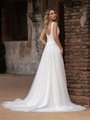 Style EDEN Deep Scoop Back and Tulle A-Line with Sweep Train Mock Two Piece Style EDEN Deep Scoop Back and Tulle A-Line with Sweep Train Mock Two Piece