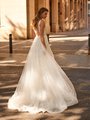 Style MOIRA S2240 Beaded Trim V-Back with Deep Illusion Keyhole A-Line Gown with Sweep Train Style MOIRA S2240 Beaded Trim V-Back with Deep Illusion Keyhole A-Line Gown with Sweep Train