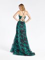 Val Stefani 3965RB fun and flirty crisscross tie back A-line with horsehair trimmed kick train Val Stefani 3965RB fun and flirty crisscross tie back A-line with horsehair trimmed kick train