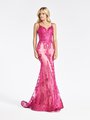 Val Stefani 3969RB all fuchsia mermaid embroidered sequin net with glitter print unlined bodice with sweetheart neckline Val Stefani 3969RB all fuchsia mermaid embroidered sequin net with glitter print unlined bodice with sweetheart neckline