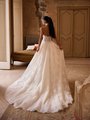 ValStefani HESTIA Buttons with loops back halter closure Alencon lace ball gown with chapel train ValStefani HESTIA Buttons with loops back halter closure Alencon lace ball gown with chapel train