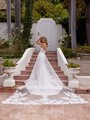 Detachable Net and Lace Appliques Cathedral Train Scoop Back Mermaid Gown ValStefani ALEXANDRITE Detachable Net and Lace Appliques Cathedral Train Scoop Back Mermaid Gown ValStefani ALEXANDRITE