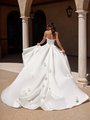 ValStefani AQUAMARINE Open Back with Half Lace-Up Satin Ball Gown with Chapel Train ValStefani AQUAMARINE Open Back with Half Lace-Up Satin Ball Gown with Chapel Train