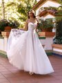 Style CARTER Basque waist unlined sweetheart lace and sparkly A-line wedding gown Style CARTER Basque waist unlined sweetheart lace and sparkly A-line wedding gown