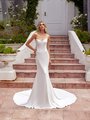 Strapless Pointed Sweetheart Breeze Crepe Mermaid Bridal Gown Style ALEXANDRITE Strapless Pointed Sweetheart Breeze Crepe Mermaid Bridal Gown Style ALEXANDRITE